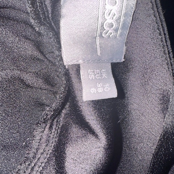 Silky Black Halter Peplum Top – Date Night or Cocktail Look - Picture 6 of 6